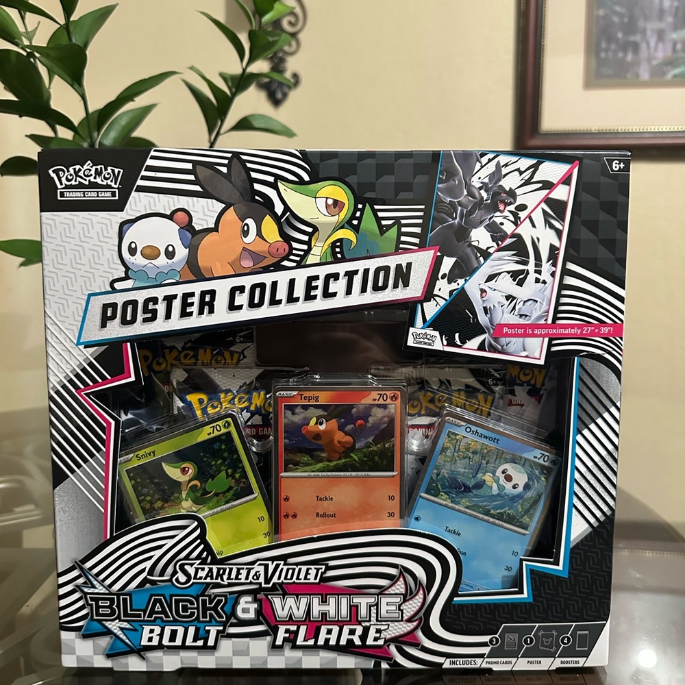 Pokemon Scarlet & Violet Black Bolt Flare Poster Collection